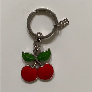 Coach cherry keychain. Used.